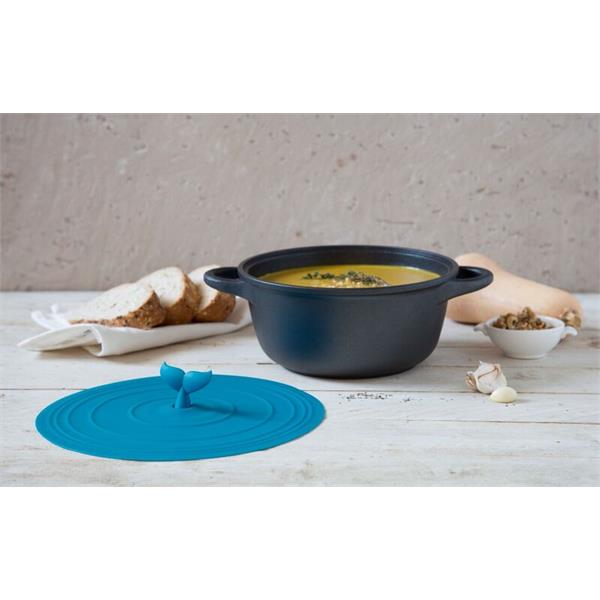 PE865   Lokk, MOBY LID, blå silikon Peleg Design